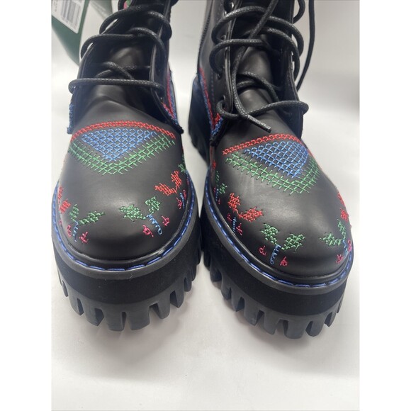 Farm Rio Black Mid Boot Sz US 7 New